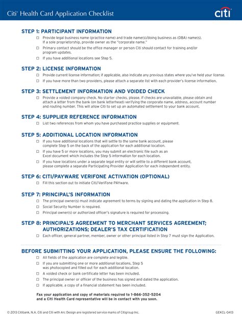 citi health card apply online.